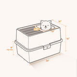 MEEXPAWS_Stainless_Steel_Cat_Litter_Box_with_Top_Entry_Lid