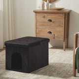 Cat Litter Box Enclosure Velvet Furniture