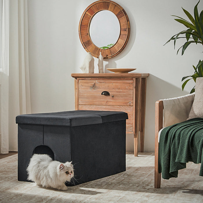 Cat_Litter_Box_Enclosure_Velvet_Furniture_Stylish_and_Functional
