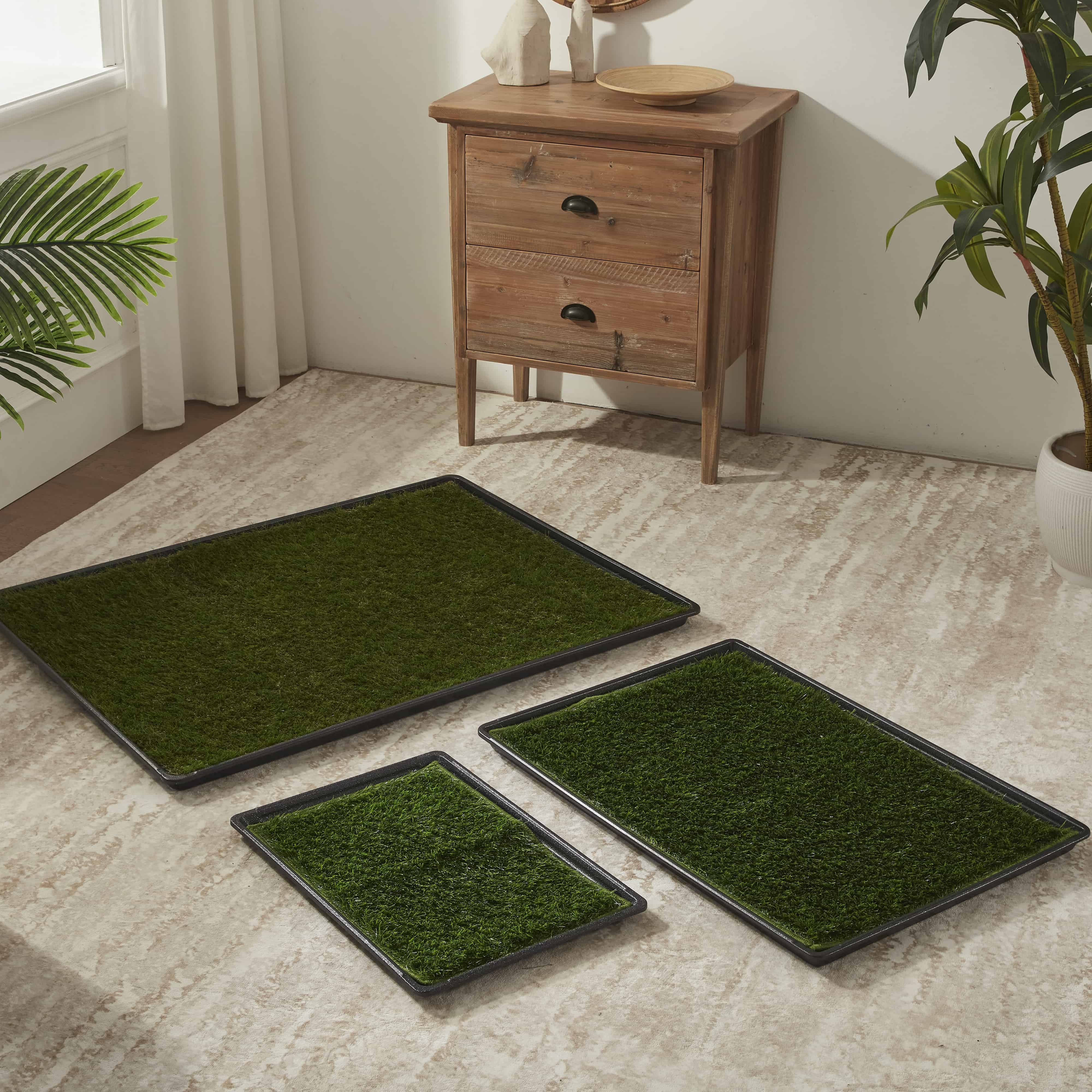 Dog Grass Pee Pads with Tray