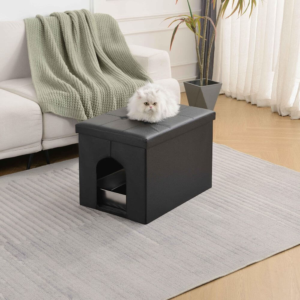 Cat litter box on sale furniture for large cats