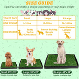 MEEXPAWS Dog Grass Pads with Tray - Foldable and Portable Liner Base