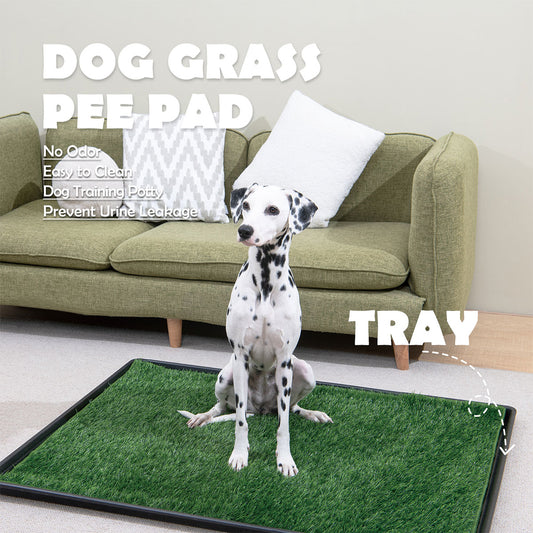 MeexPaws Grass Pee Pad for Dog with Tray – Indoor & Outdoor Potty Solution