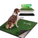 MeexPaws Grass Pee Pad for Dog with Tray – Indoor & Outdoor Potty Solution