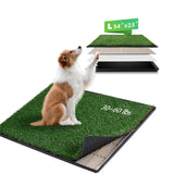 MeexPaws Grass Pee Pad for Dog with Tray – Indoor & Outdoor Potty Solution
