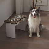 Personalized Elevated Dog Bowls Stand